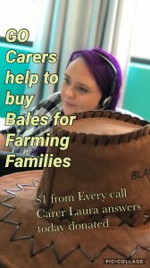 GO Carers Help to buy Bales for Farming Families